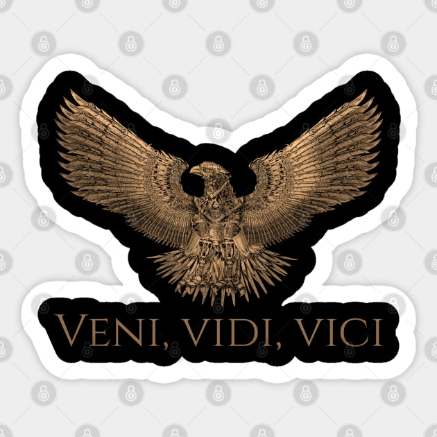 Ancient Rome SPQR Steampunk Legion Eagle - Veni Vidi Vici Sticker by Styr Designs